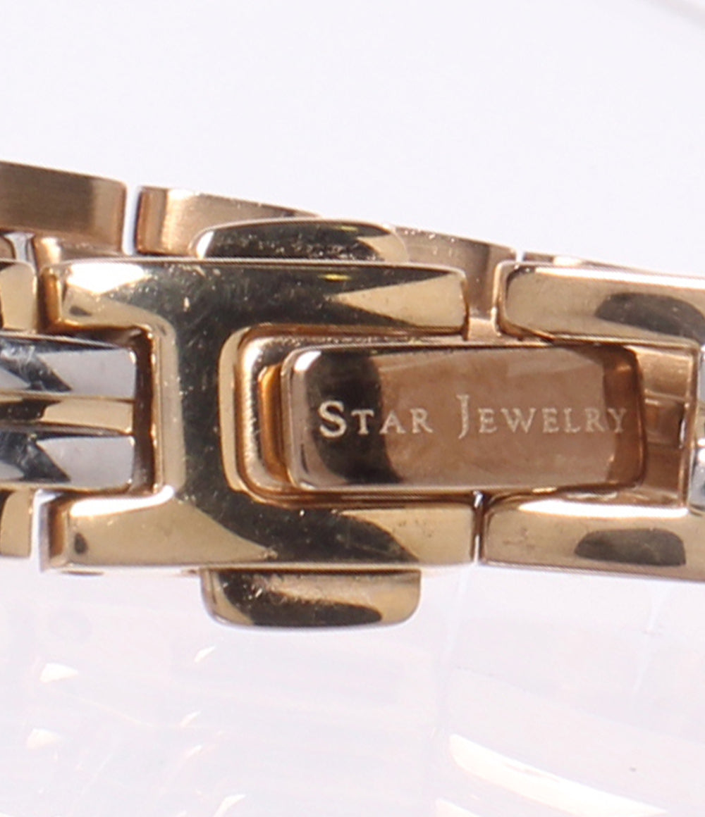 STAR JEWELRY 腕時計 ソーラー ホワイト レディース スタージュエリー