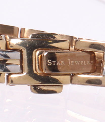 STAR JEWELRY 腕時計 ソーラー ホワイト レディース スタージュエリー