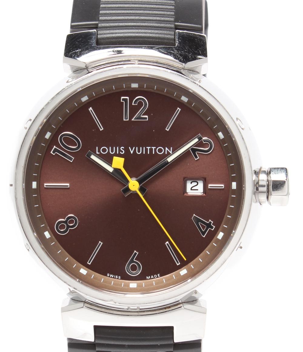 LOUIS VUITTON 腕時計 タンブールGM クオーツ ブラウン Q1111 メンズ