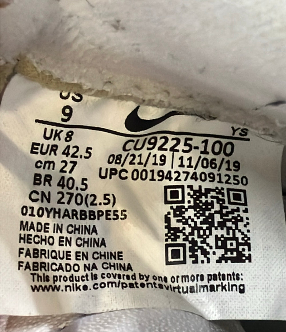 NIKE Supreme ローカットスニーカー エアフォース 1 ロー CU9225-100 メンズ SIZE 27.0 ナイキ シュプリーム