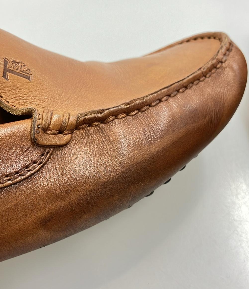 トッズ　サイズ:6 1/2 モカシン ドライビングシューズ ローファー ブラウン TOD'S（トッズ） TODS ドライビングシューズ MOCASSINO GOMMINO MACRO