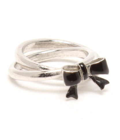 MARY QUANT ピンキーリング 指輪 リボンモチーフ 2連 レディース SIZE 1号 マリークヮント