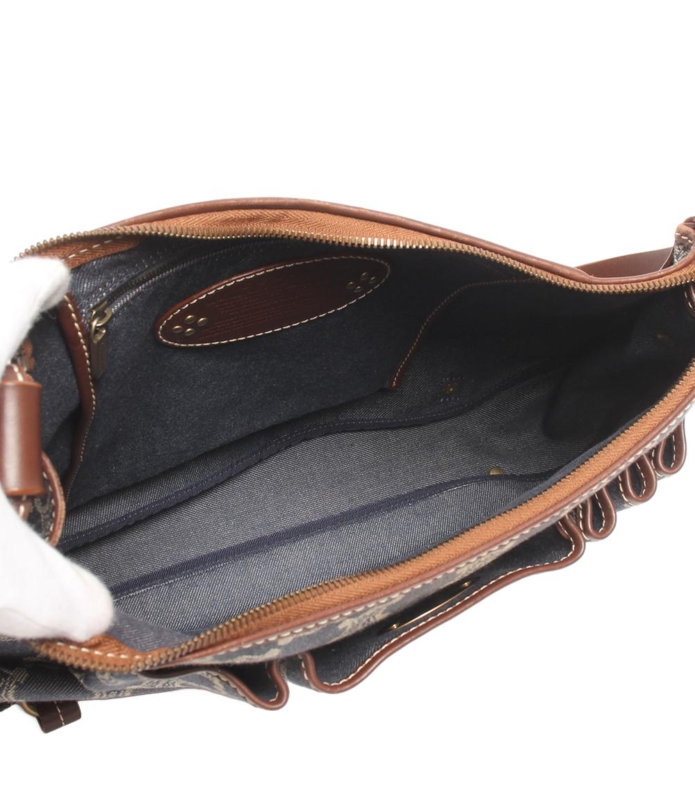 CELINE ショルダーバッグ 斜め掛け デニム マカダム レディース セリーヌ