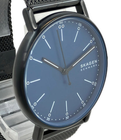 美品 SKAGEN 腕時計 クオーツ ブルー SKW6933 メンズ スカーゲン