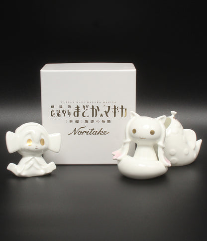 美品 NORITAKE 劇場版 魔法少女まどか☆マギカ 叛逆の物語 3点セット 塩 コショウ つまようじ ノリタケ