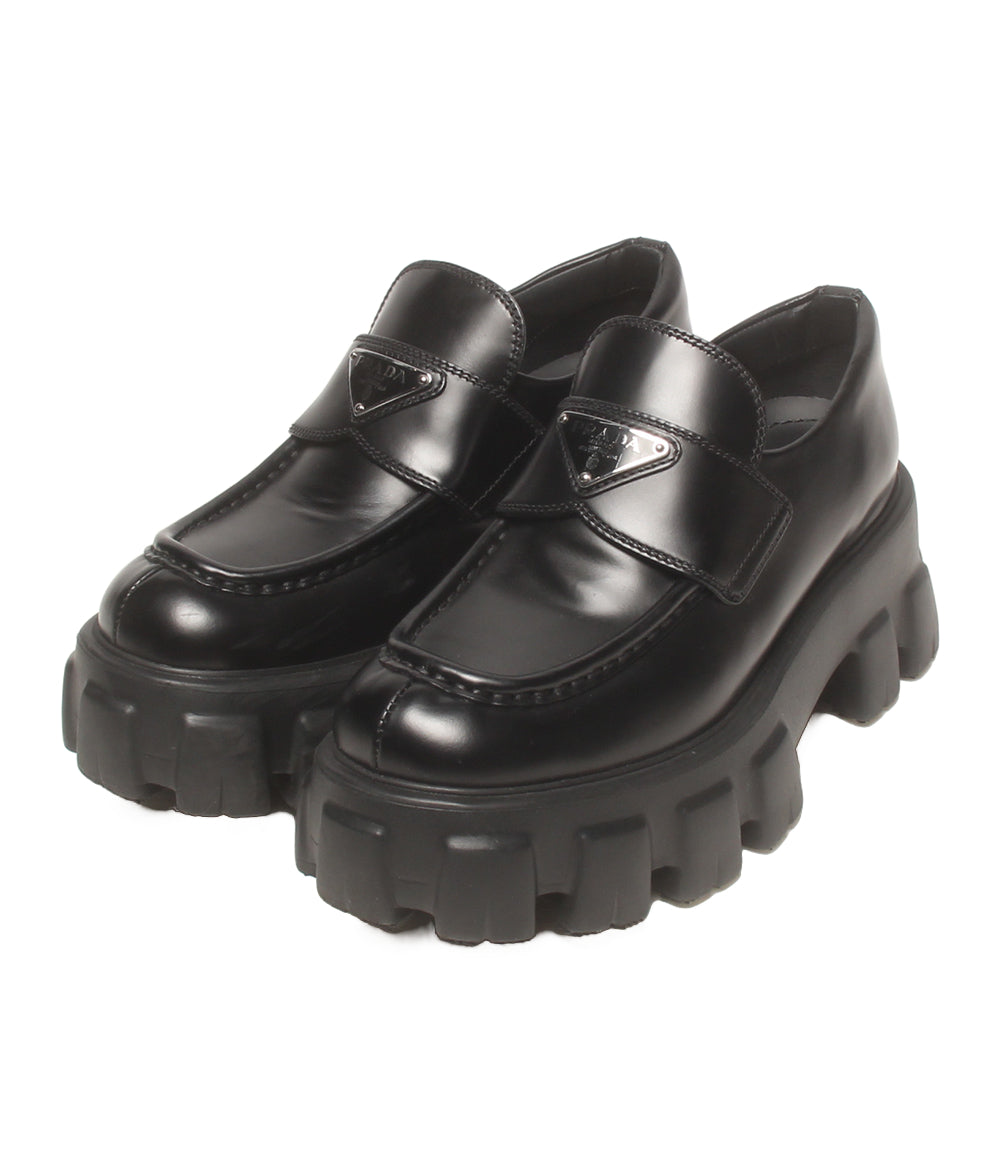 PRADA ローファー モノリス レザー 649 レディース SIZE 35 1/2 プラダ