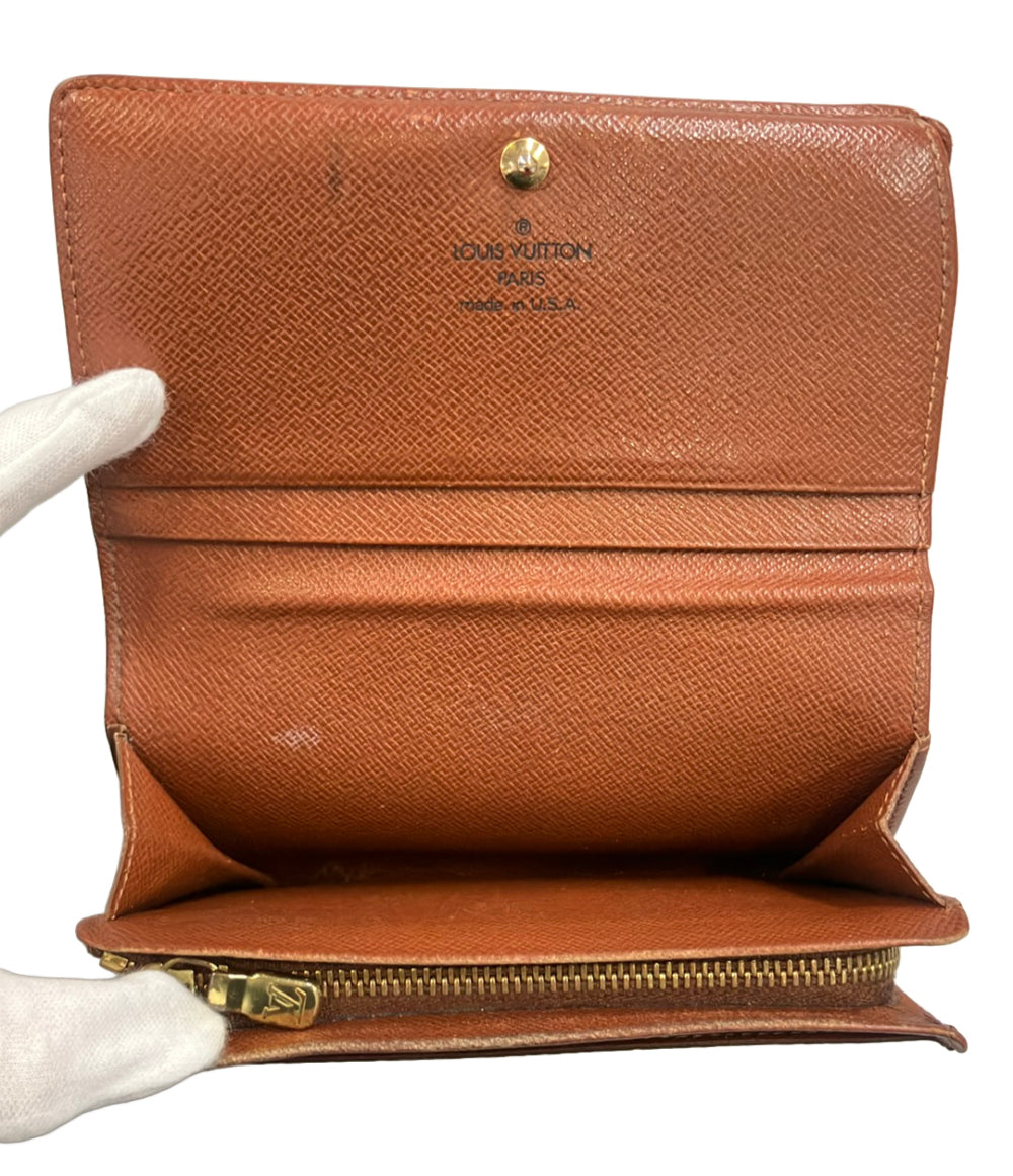 LOUIS VUITTON 二つ折り財布 ポルトフォイユ トレゾール モノグラム M61736 レディース メンズ ルイ・ヴィトン