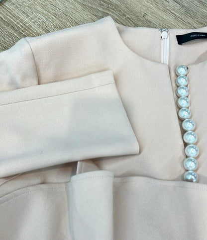 YOKO CHAN 長袖ブラウス パール ペプラム ペプラムロングスリーブパールブラウス YCB-522-290 レディース SIZE 40 (M) ヨーコチャン