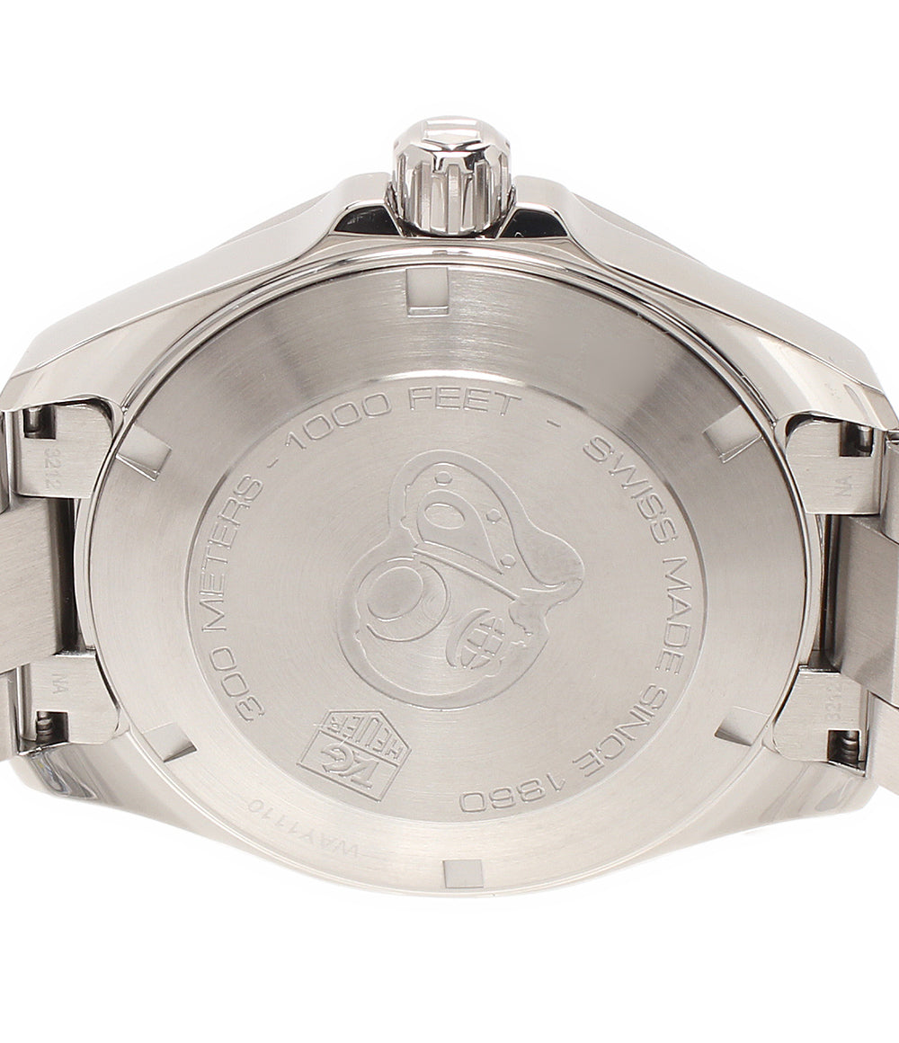 美品 TAG HEUER 腕時計 アクアレーサー クオーツ ブラック WAY1110 BA0928 メンズ タグホイヤー