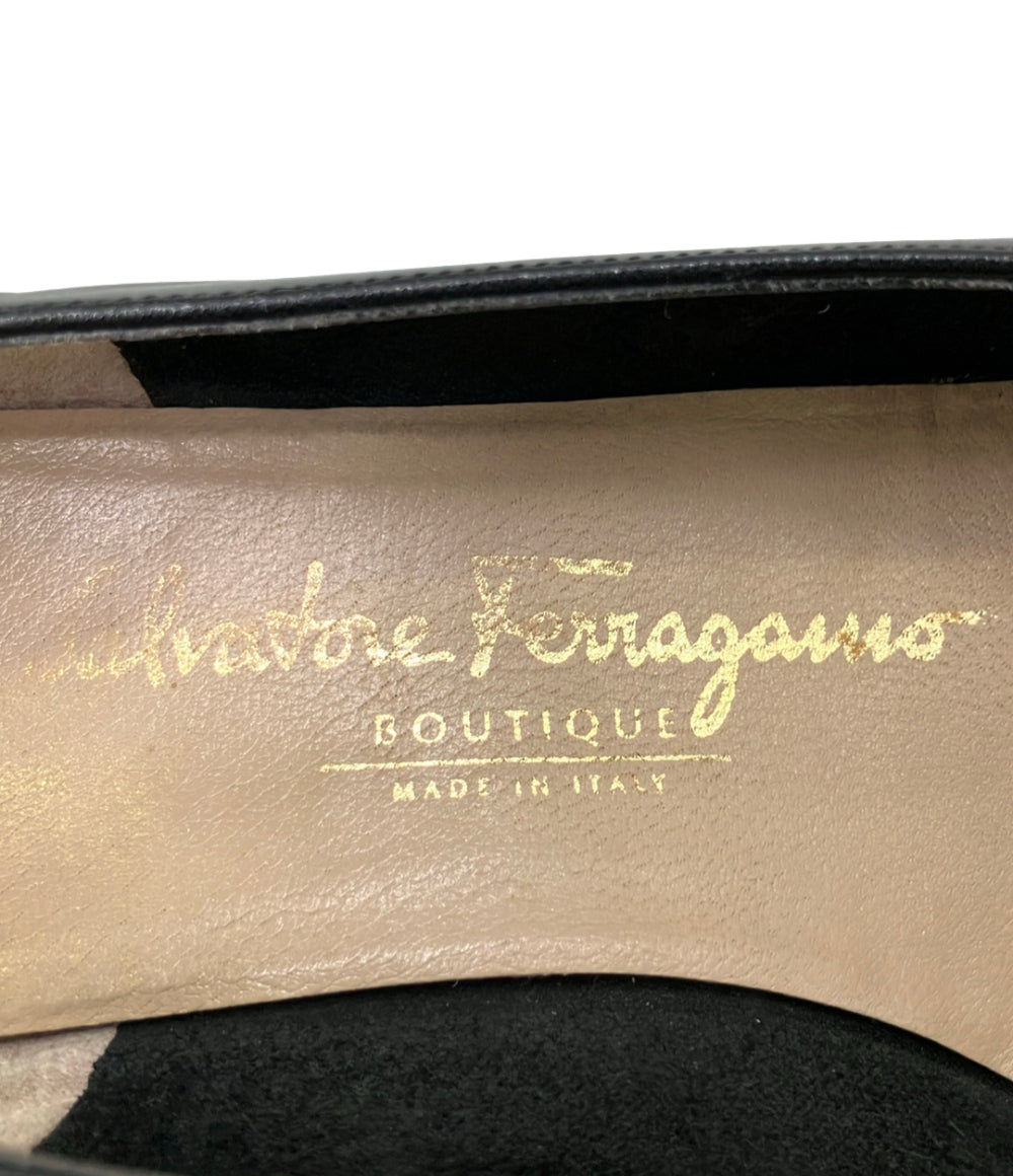 Salvatore Ferragamo ラウンドトゥパンプス 41606 レディース SIZE 7 1/2 サルヴァトーレフェラガモ