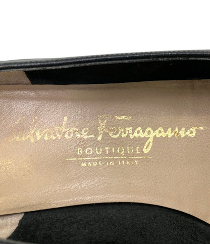 Salvatore Ferragamo ラウンドトゥパンプス 41606 レディース SIZE 7 1/2 サルヴァトーレフェラガモ