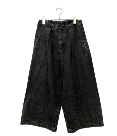 Y's 80Zブリーチドデニムフロントタックワイドパンツ メンズ SIZE 1 ワイズ