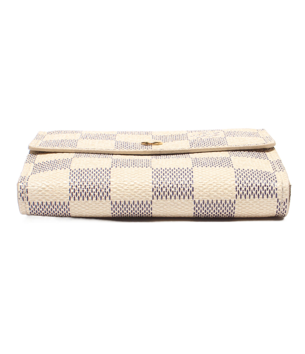 LOUIS VUITTON Wホック三つ折り財布 ポルトフォイユ エリーズ ダミエアズール N61733 レディース メンズ ルイ・ヴィトン