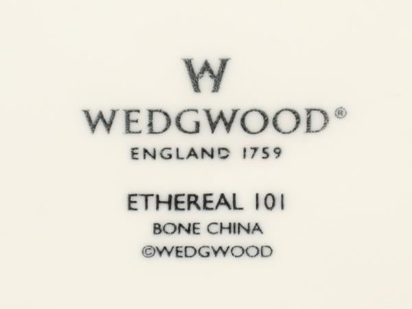 美品 ウエッジウッド スクエアボウル パスタプレート 皿 24cm エスリアル ETHEREAL WEDGWOOD