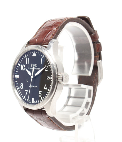 IWC SCHAFFHAUSEN 腕時計 パイロットウォッチ ミッドサイズ 自動巻き ブラック IW325604 メンズ アイダブリューシー シャフハウゼン