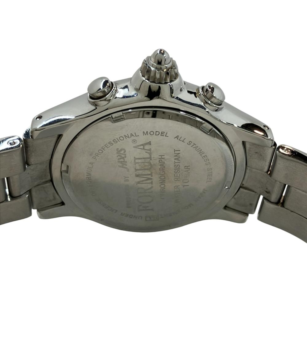 ジェイアクシス 腕時計 FORMULA クオーツ ブラック メンズ J-AXIS