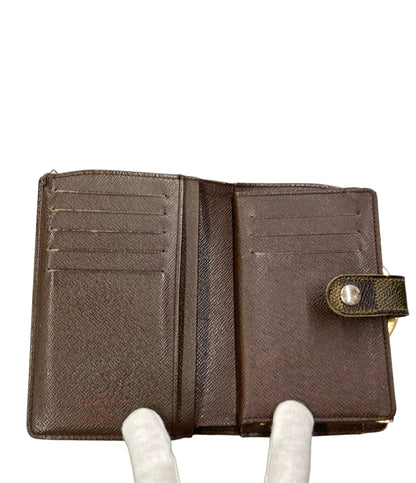 LOUIS VUITTON 二つ折り財布 がま口 ポルトフォイユ ヴィエノワ ダミエ エベヌ N61674 レディース ルイ・ヴィトン