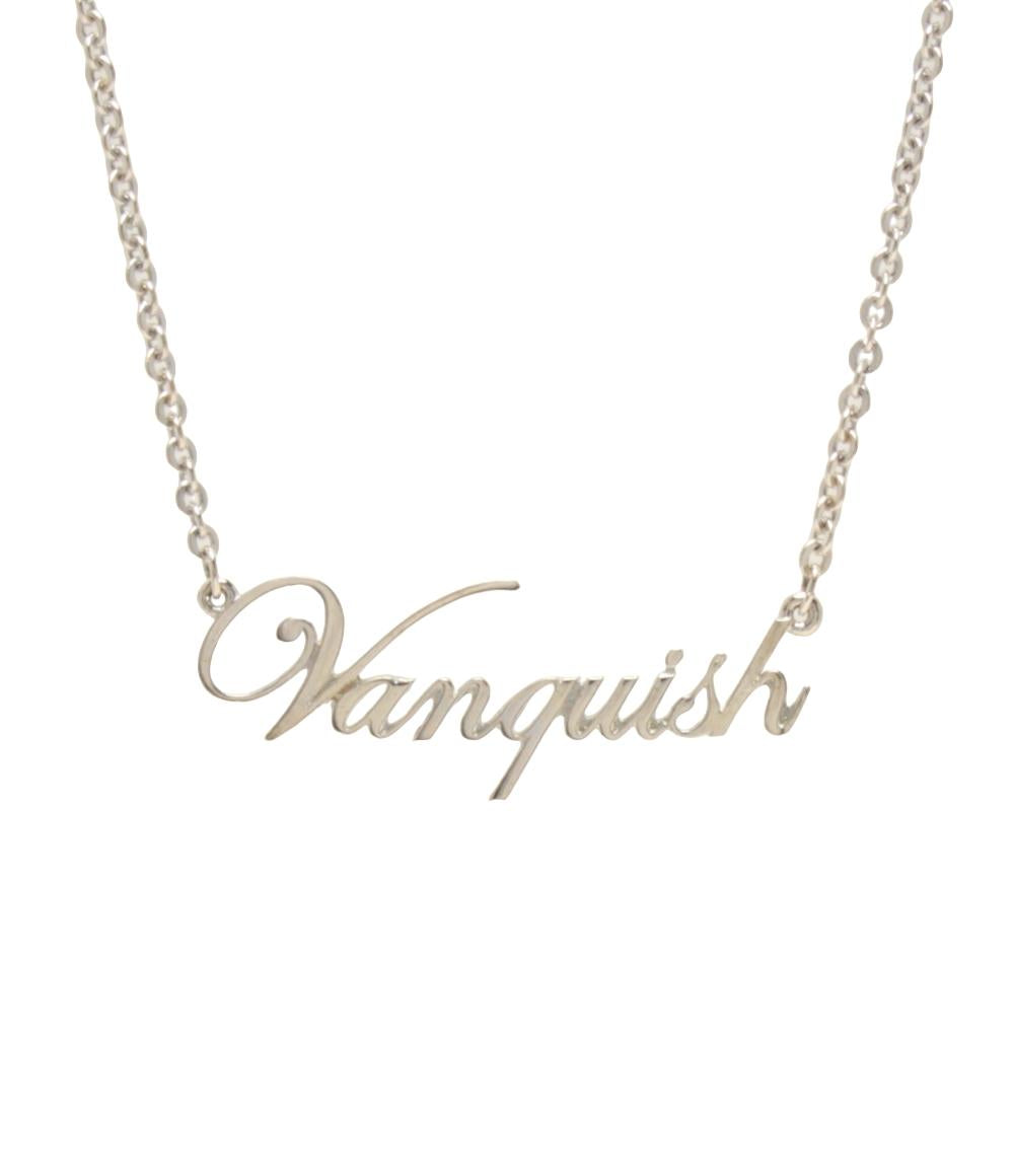 美品 ヴァンキッシュ ネックレス ロゴ メンズ VANQUISH