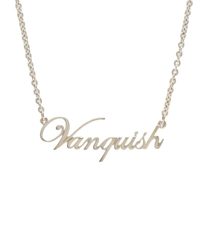 美品 ヴァンキッシュ ネックレス ロゴ メンズ VANQUISH