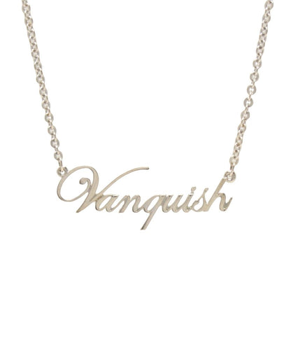 美品 ヴァンキッシュ ネックレス ロゴ メンズ VANQUISH