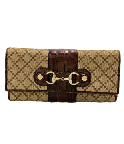 GUCCI 長財布 ディアマンテ柄 ホースビット 245756 3661 レディース グッチ
