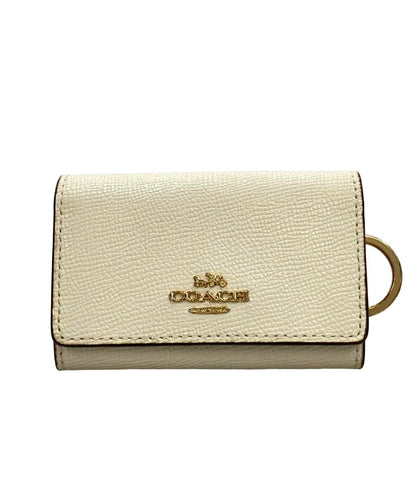 美品 COACH 5連キーケース キーリング付き レザー 76741 レディース コーチ
