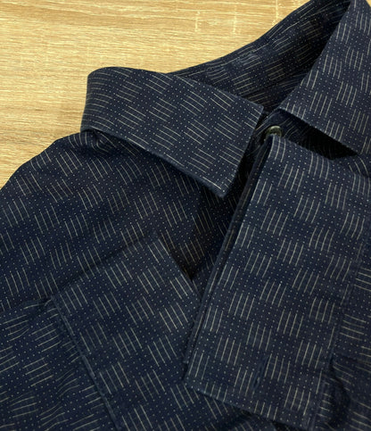ARMANI EXCHANGE 長袖シャツ 総柄 比翼仕立て メンズ SIZE M アルマーニエクスチェンジ
