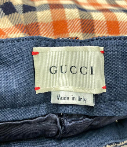 美品 グッチ ウールチェック柄ハーフパンツ キッズ SIZE 6 (120) GUCCI