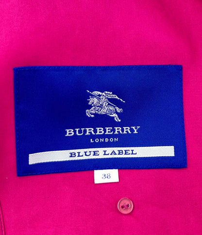 バーバリーブルーレーベル フーデッドトレンチコート アウター ジャケット レディース SIZE 38 (S) BURBERRY BLUE LABEL