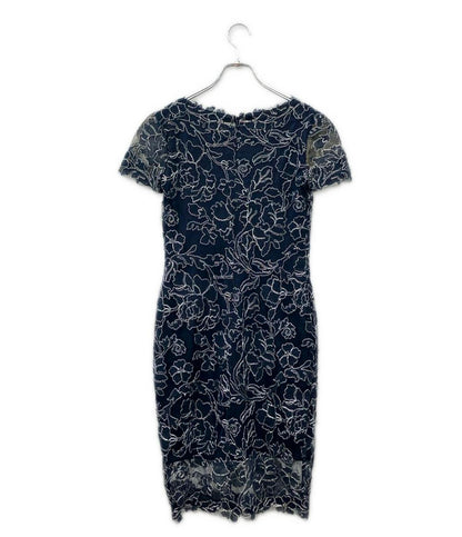 TADASHI SHOJI 半袖 刺繍ワンピース レディース SIZE 2 タダシショージ