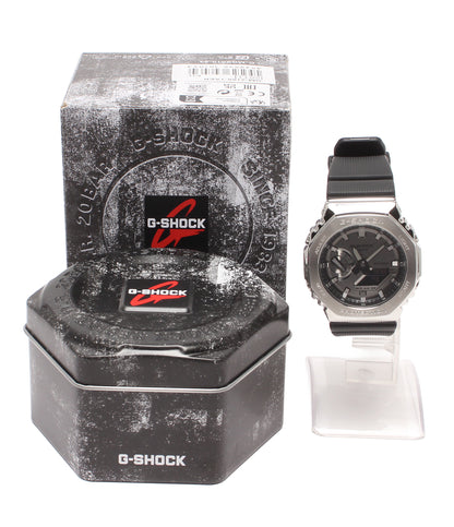 美品 CASIO 腕時計 G-SHOCK クオーツ シルバー GM-2100 メンズ カシオ