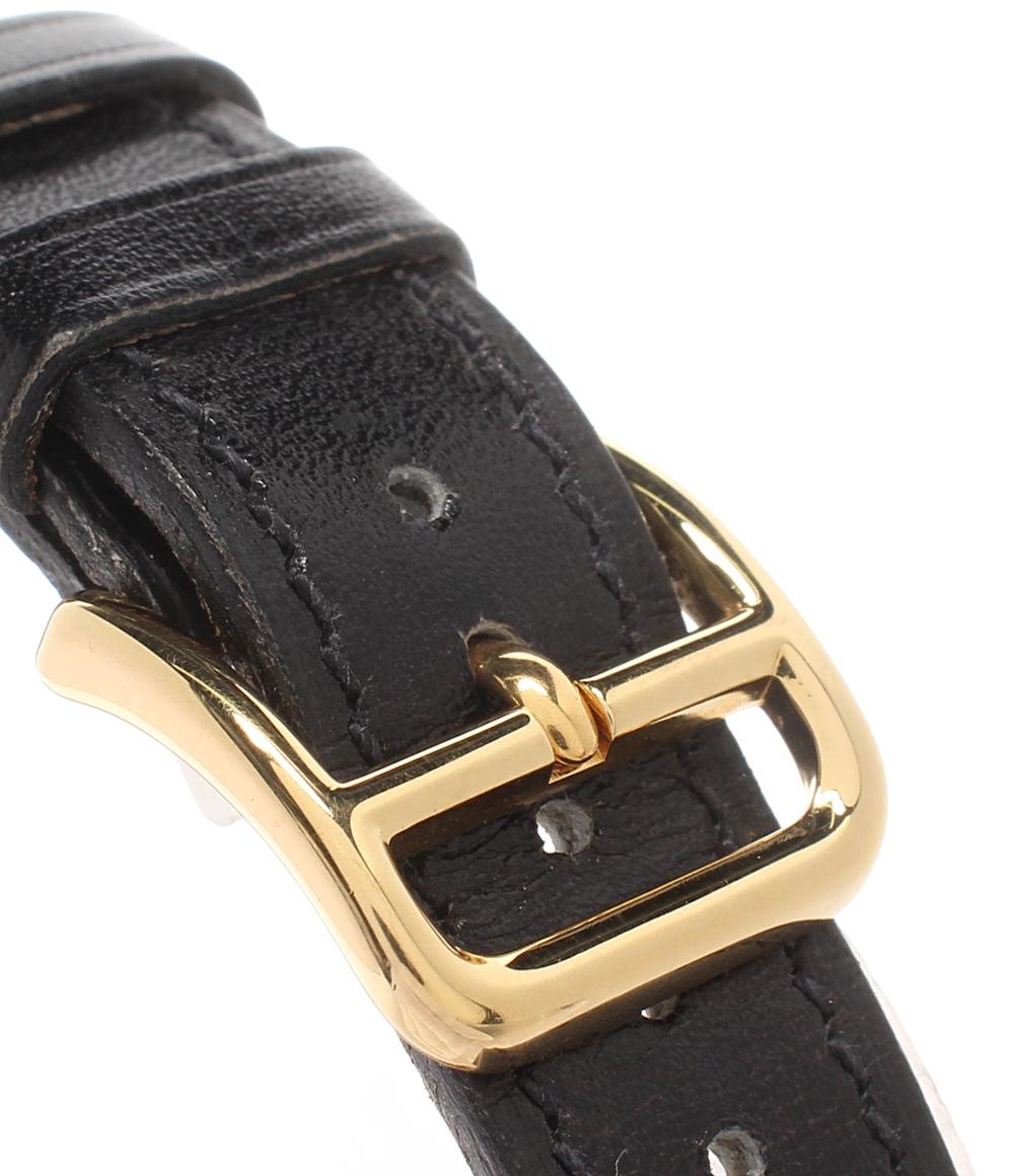 HERMES 腕時計 〇X刻印 メドール クオーツ ホワイト レディース エルメス