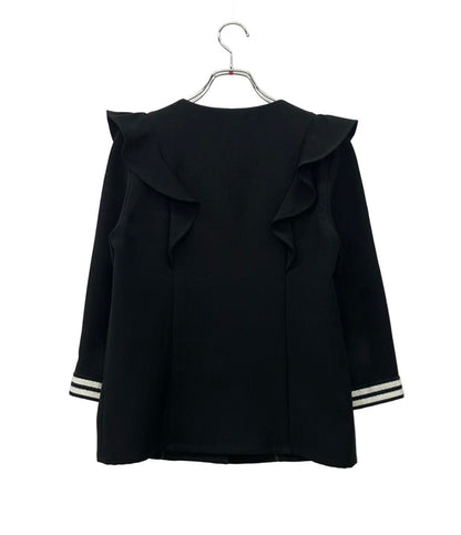 BORDERS at BALCONY 長袖ブラウス Vネック BD1921-3C-01 レディース SIZE 36 (XS) ボーダーズ アット バルコニー