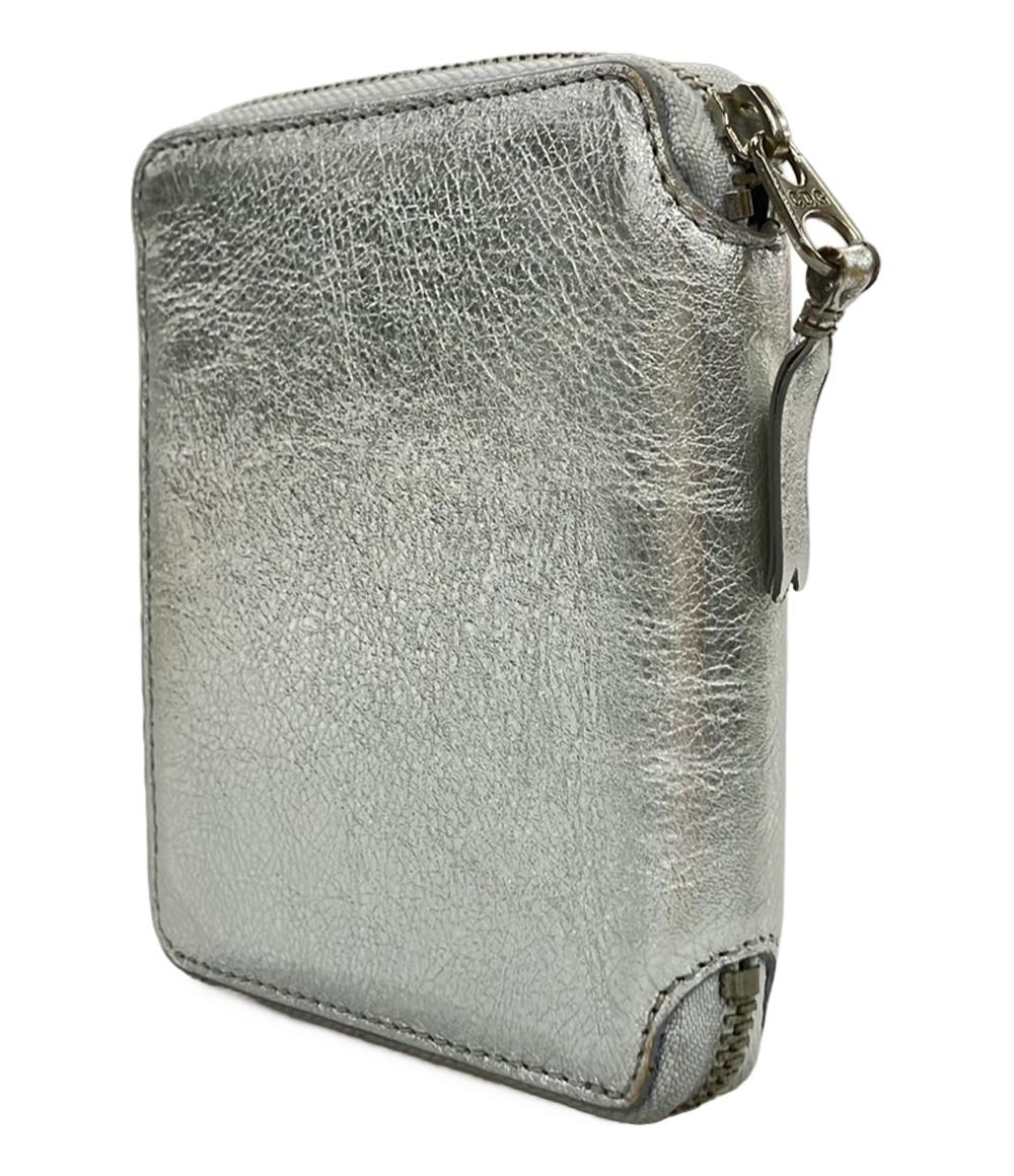 COMME des GARCONS ラウンドファスナー二つ折り財布 牛革 レディース コムデギャルソン