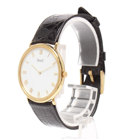 PIAGET 腕時計 K18 手巻き ホワイト 90231 メンズ レディース ピアジェ
