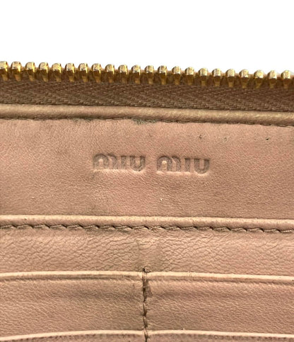 ミュウ ミュウ ラウンドファスナー長財布 レディース Miu Miu