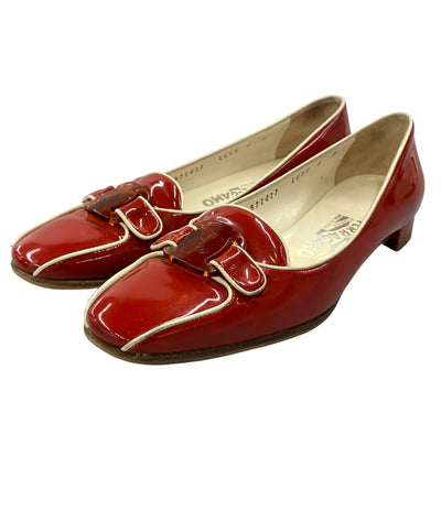 Salvatore Ferragamo スクウェアトゥパンプス 4DB72427 レディース SIZE 6 サルヴァトーレフェラガモ