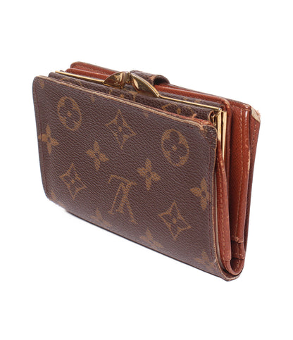 訳あり LOUIS VUITTON 二つ折り財布 がま口 ポルトフォイユ ヴィエノワ モノグラム M61673 レディース ルイ・ヴィトン