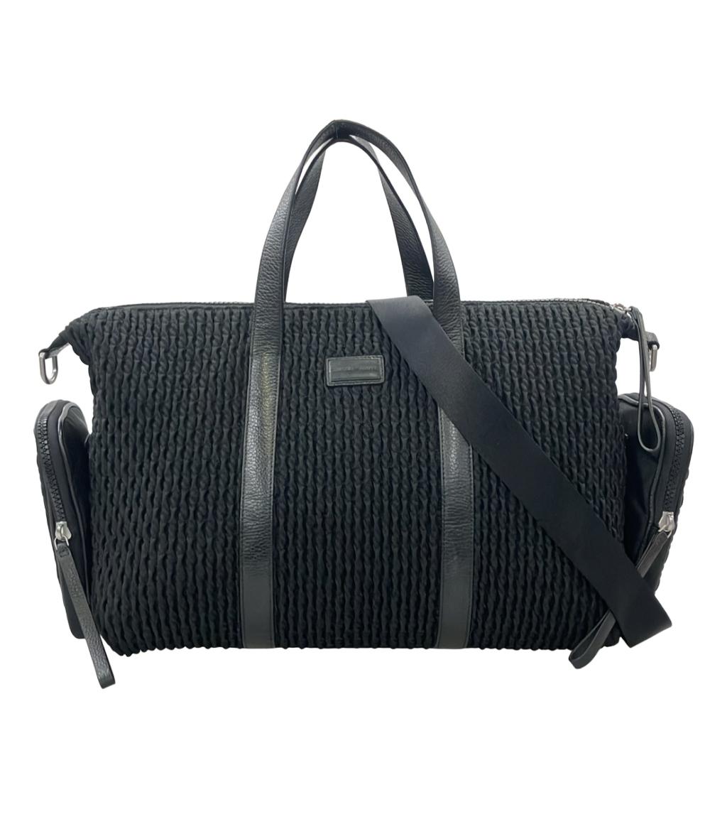 Emporio Armani 2WAY ボストンバッグ ショルダーバッグ 斜め掛け 布帛 メンズ エンポリオ・アルマーニ