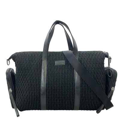 Emporio Armani 2WAY ボストンバッグ ショルダーバッグ 斜め掛け 布帛 メンズ エンポリオ・アルマーニ