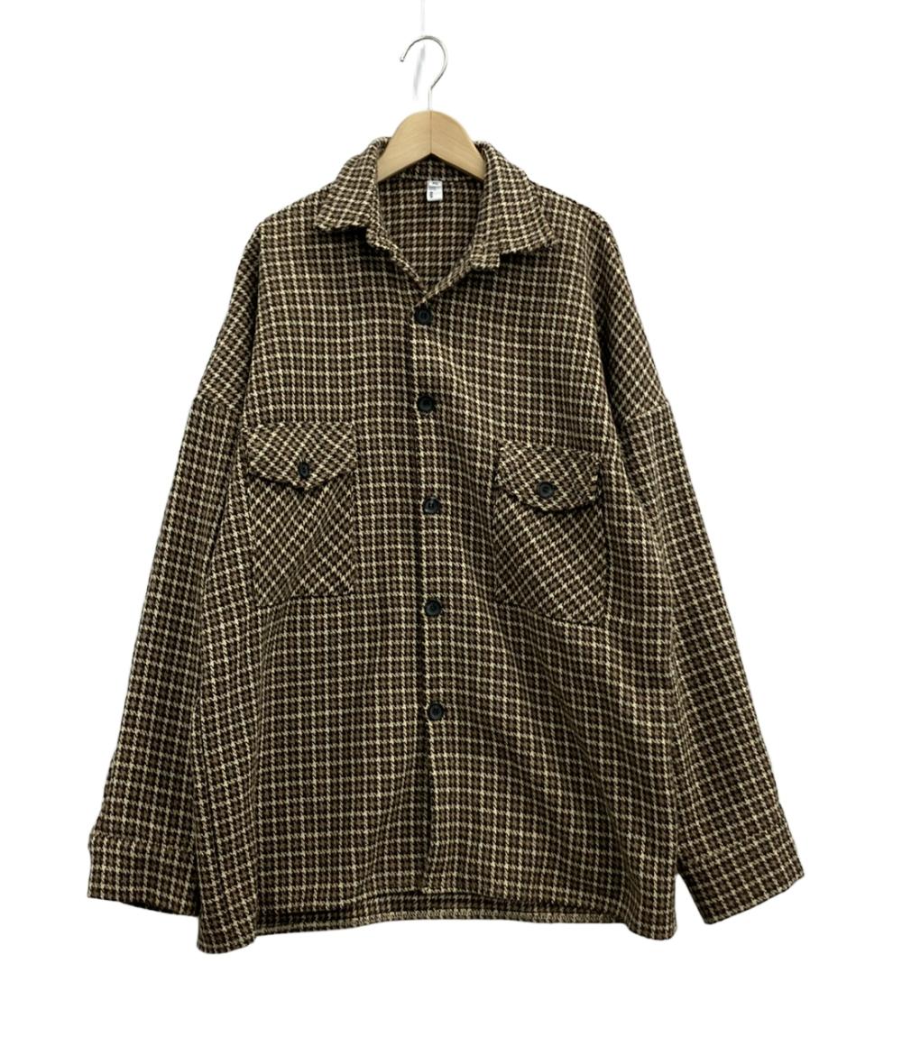 シャツジャケット 千鳥格子 メンズ SIZE XL (XL) GUYAN