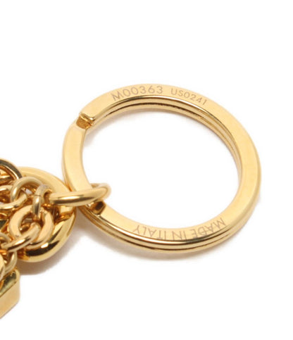 美品 LOUIS VUITTON キーホルダー キーリング バッグチャーム ポルトクレ プレッピー フラワー M00363 モノグラム レディース ルイ・ヴィトン