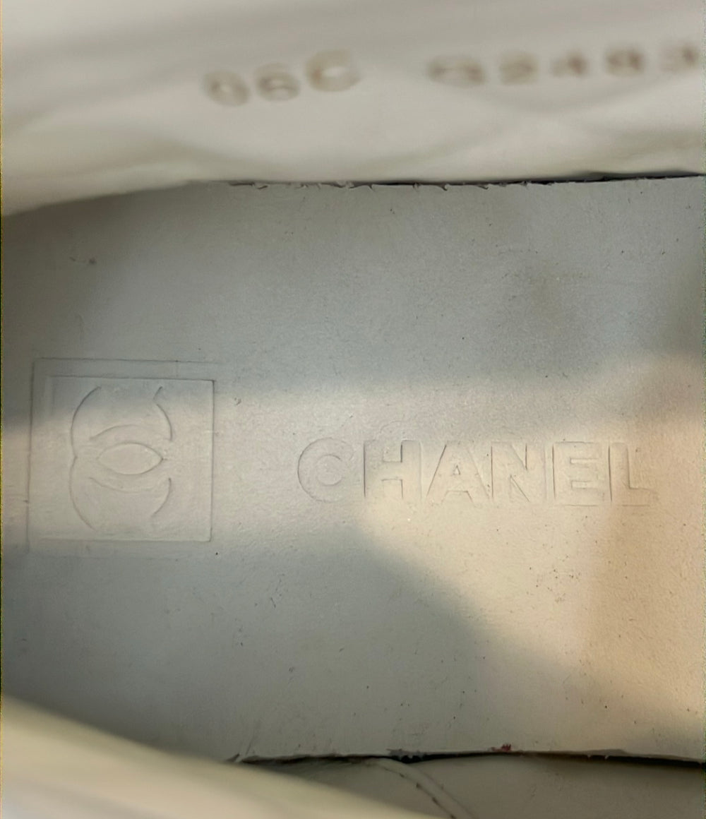 CHANEL マトラッセキャンバススニーカー G24838 レディース SIZE 37 1/2 (24.5cm) シャネル