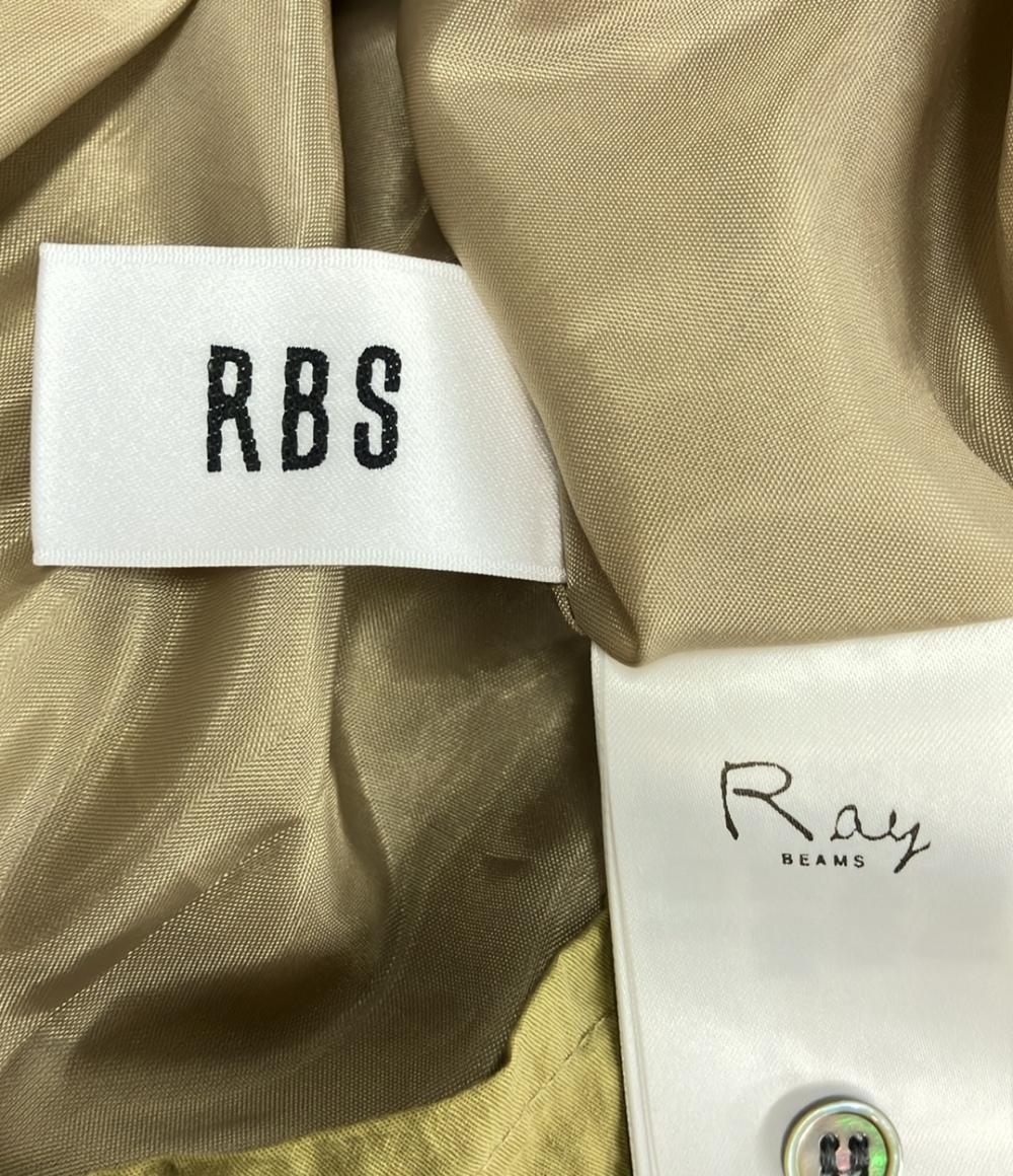 美品 レイビームス ナイロン切り替え長袖フレアロングワンピース レディース SIZE 0 (XS) Ray Beams