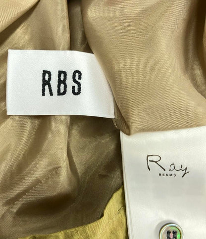 美品 レイビームス ナイロン切り替え長袖フレアロングワンピース レディース SIZE 0 (XS) Ray Beams