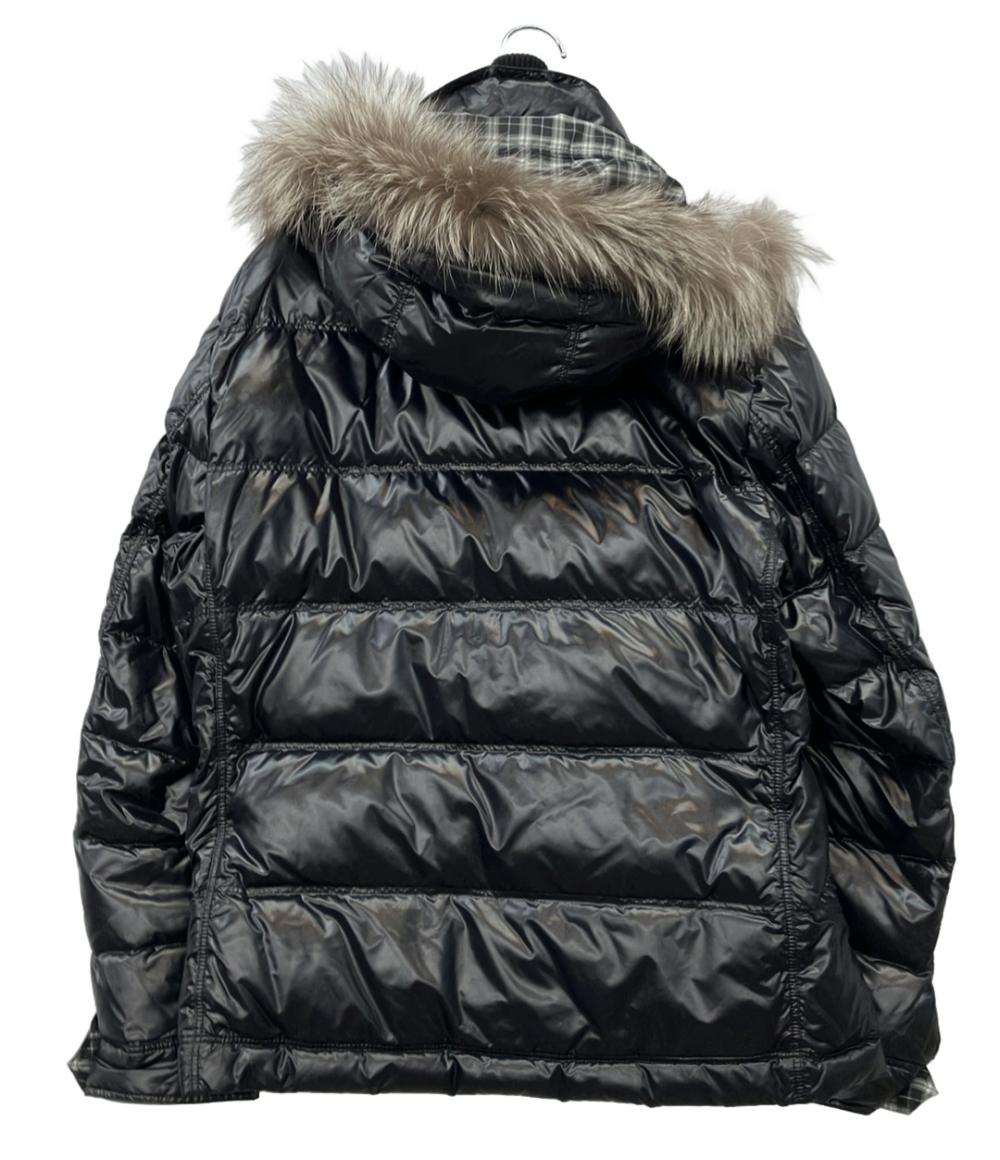 BURBERRY BLACK LABEL ダウンジャケット フード ファー ベスト付き