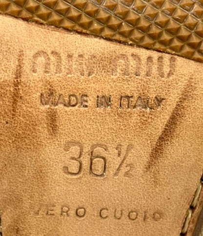 Miu Miu パンプス ハイヒール スエード レディース SIZE 36.5 ミュウ ミュウ