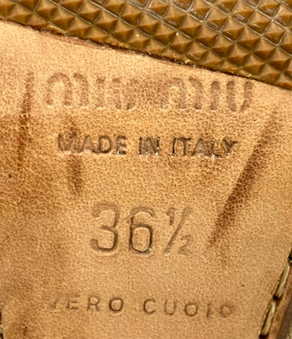 Miu Miu パンプス ハイヒール スエード レディース SIZE 36.5 ミュウ ミュウ