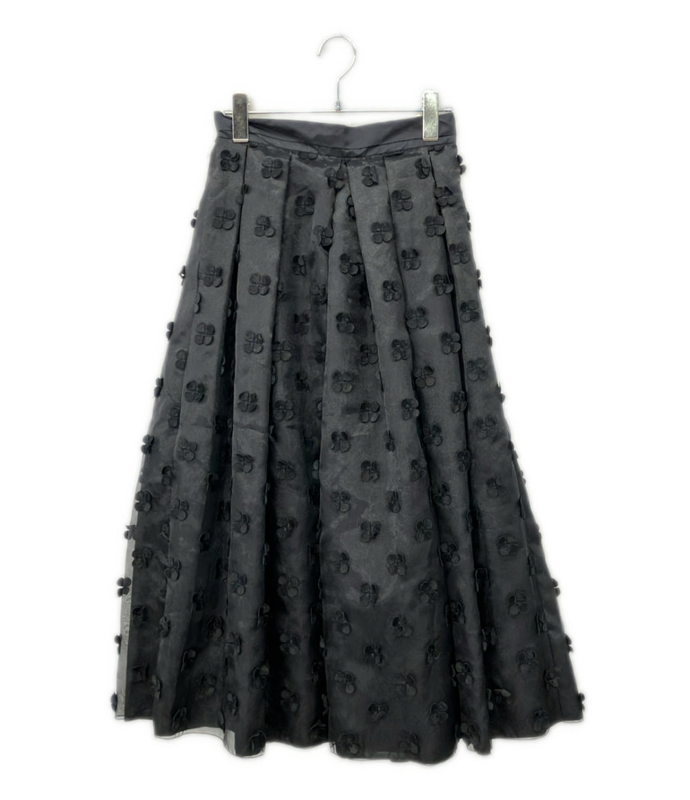 IENA LA BOUCLE フラワー タックスカート ロング レディース SIZE 36 (XS) イエナ ラ ブークル