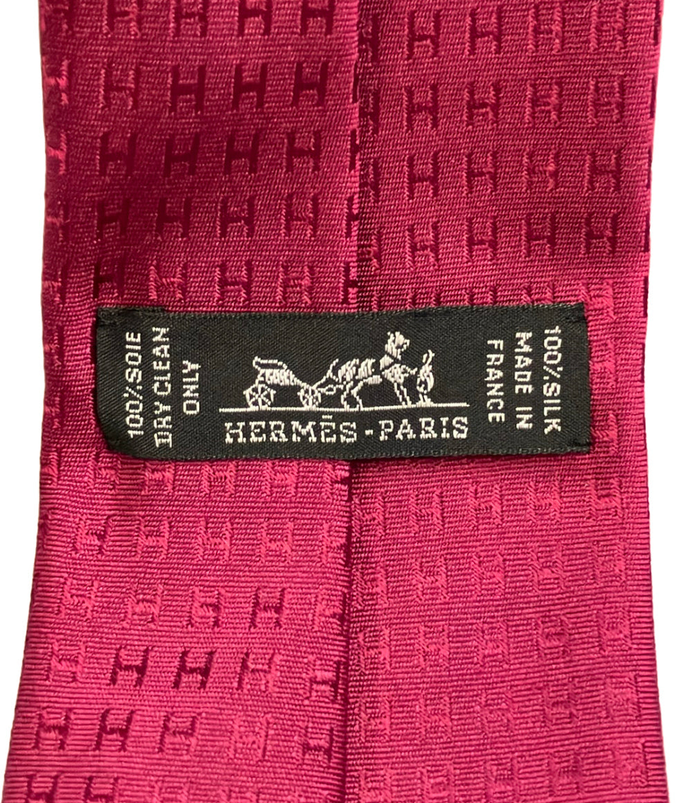HERMES ネクタイ シルク100% メンズ エルメス